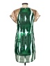 Collective Concepts 100% Polyester Graphic Green Cocktail Dress Size XS - photo 2