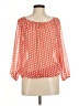 JM Collection Orange 3/4 Sleeve Blouse Size M - photo 1