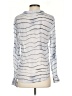 Bella Dahl 100% Rayon Stripes Silver Long Sleeve Blouse Size S - photo 2