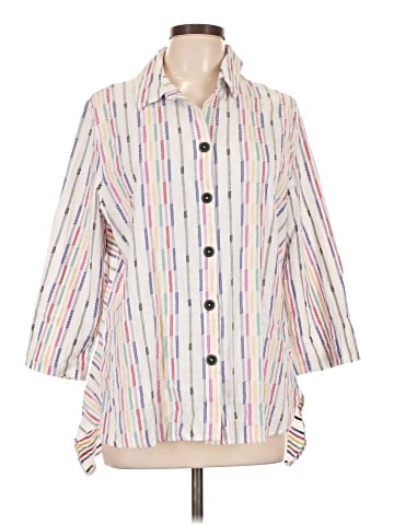 Habitat 3/4 Sleeve Button-Down Shirt (view 1)