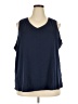 D&Co. 100% Cotton Blue Sleeveless Top Size 3X - photo 1