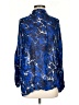 Zara Blue Long Sleeve Blouse Size XS - photo 1