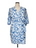 MNG Paisley Blue Cocktail Dress Size 14 - photo 1