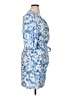 MNG Paisley Blue Cocktail Dress Size 14 - photo 4