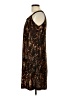 Connected Apparel Animal Print Brown Cocktail Dress Size 10 - photo 5