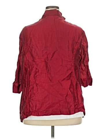 Catherines 3/4 Sleeve Button-Down Shirt (view 2)