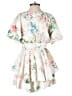 Luxxel 100% Polyester Floral White Romper Size S - photo 2