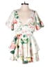 Luxxel 100% Polyester Floral White Romper Size S - photo 1