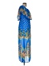 Jealous Tomato 100% Polyester Paisley Blue Casual Dress Size M - photo 5