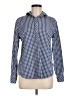 Southern Tide Checkered-gingham Blue Long Sleeve Button-Down Shirt Size M - photo 1