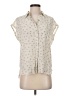 Rebecca Taylor Stars Ivory Short Sleeve Blouse Size 2 - photo 1