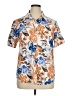 Assorted Brands Tropical Orange Short Sleeve Blouse Size XL - photo 1