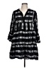Elan Chevron-herringbone Black Casual Dress Size L - photo 1