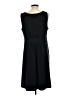 Lands' End Solid Black Cocktail Dress Size L - photo 2