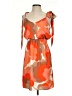 Judith March 100% Polyester Print Orange Casual Dress Size S - photo 1