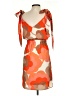 Judith March 100% Polyester Print Orange Casual Dress Size S - photo 2