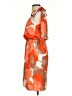 Judith March 100% Polyester Print Orange Casual Dress Size S - photo 5