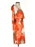 Judith March 100% Polyester Print Orange Casual Dress Size S - photo 4