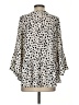 Listicle Silver 3/4 Sleeve Blouse Size S - photo 2