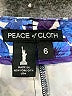Peace of Cloth Print Blue Casual Pants Size 6 - photo 7