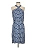 Mud Pie Print Blue Casual Dress Size S - photo 1