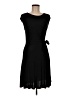 Everly Solid Black Casual Dress Size M - photo 1