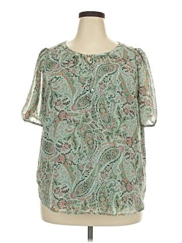 Ann Taylor LOFT Short Sleeve Blouse (view 1)