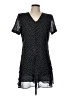 Liz Claiborne 100% Polyester Polka Dots Black Casual Dress Size 12 Petite - photo 1