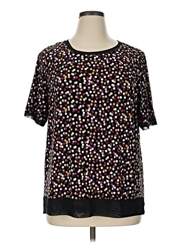 Anne Klein Short Sleeve Blouse (view 1)