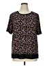 Anne Klein Black Short Sleeve Blouse Size 1X - photo 1