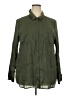 Boden Solid Green Long Sleeve Button-Down Shirt Size 20 - photo 1