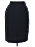 Giorgio Armani 100% Wool Solid Blue Black Wool Skirt Size 6 - photo 1