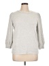 Ann Taylor LOFT 100% Cotton Silver Sweatshirt Size XL - photo 1