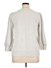 Ann Taylor LOFT 100% Cotton Silver Sweatshirt Size XL - photo 2