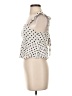 Monteau Ivory Sleeveless Blouse Size S - photo 5