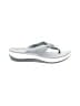 Clarks Silver Flip Flops Size 9 - photo 1