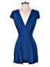 Charlotte Russe Solid Blue Romper Size S - photo 1
