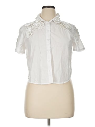 J.Crew Collection Short Sleeve Blouse (view 1)