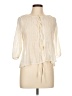 M&S 100% Polyester Ivory 3/4 Sleeve Blouse Size 10 - photo 1