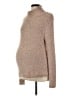 Pink Blush Tan Turtleneck Sweater Size Sm - Med Maternity - photo 1