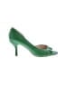 Nine West 100% Leather Green Heels Size 8 1/2 - photo 1