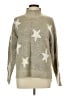 Bobeau Stars Silver Pullover Sweater Size L - photo 1