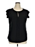 The Limited 100% Polyester Black Short Sleeve Blouse Size XL - photo 1