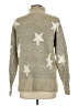 Bobeau Stars Silver Pullover Sweater Size L - photo 2