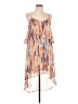 Bar III 100% Polyester Tie-dye Orange Casual Dress Size L - photo 1