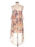 Bar III 100% Polyester Tie-dye Orange Casual Dress Size L - photo 2