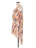 Bar III 100% Polyester Tie-dye Orange Casual Dress Size L - photo 5