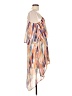 Bar III 100% Polyester Tie-dye Orange Casual Dress Size L - photo 4
