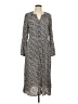 Chaps 100% Viscose Print Gray Casual Dress Size L - photo 1