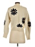Sandro Floral Tan Wool Pullover Sweater Size Sm (1) - photo 2